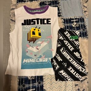 💚 Girls Justice x Minecraft Outfit – Size M (10) – Brand New! 💚